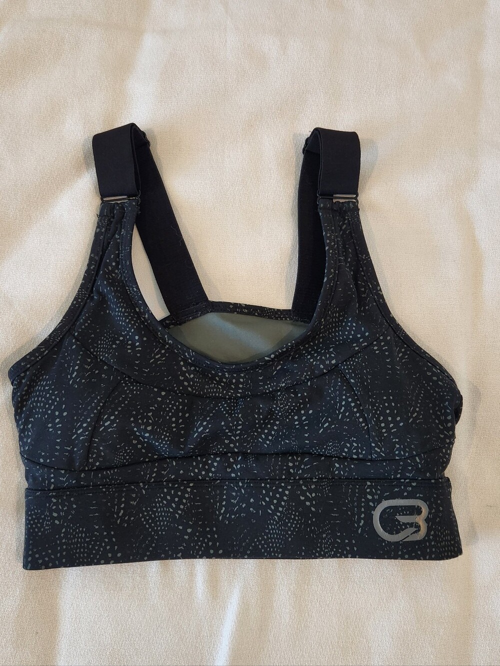 Varley Edris Sports Bra XS Black Gray